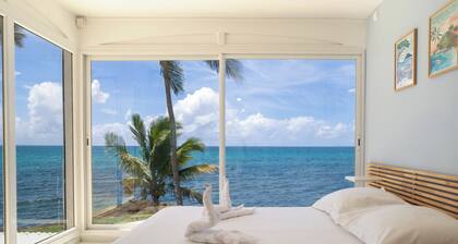 Spacious Villa Bleu de Bleu with a stunning sea view and walking access to the b