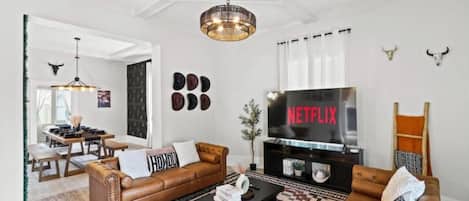 Smart TV, video games, foosball, table tennis