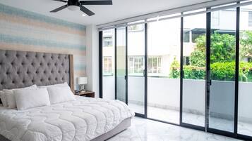 Superior Apartment | Premium bedding, blackout curtains, iron/ironing board, free WiFi
