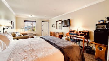 Desk, iron/ironing board, WiFi (free), bed sheets