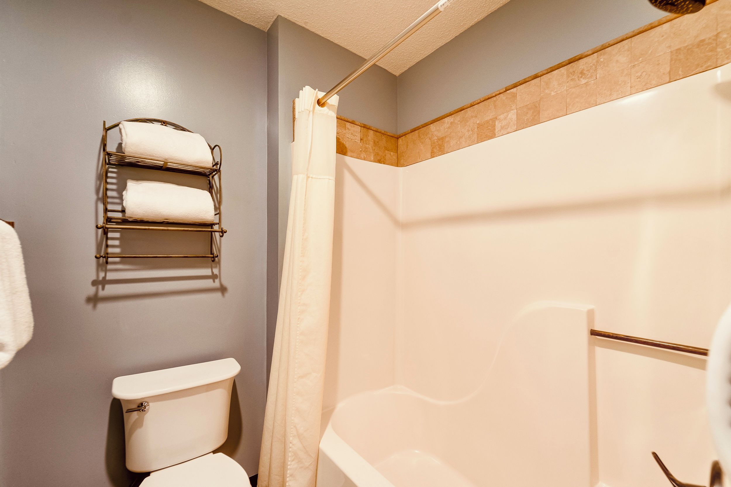 Hair dryer, towels