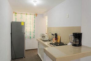 Apartamento Confort, balcón | Cocina privada