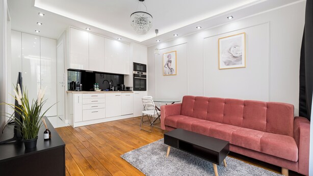 Living area - Wola Grzybowska Lavish Apartment (Warszawa)