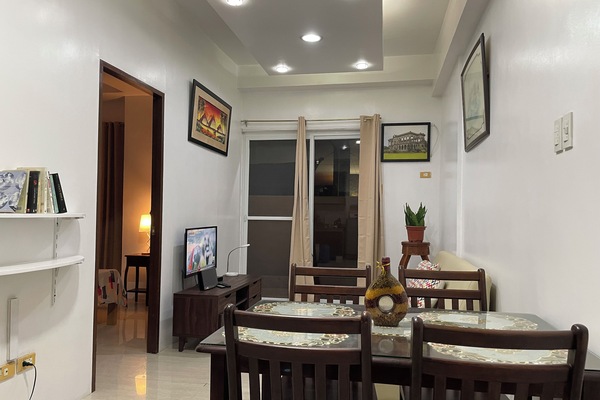 The living room and the dinning table.
