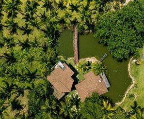 Aerial view - Casa Pé na Areia com Piscina privativa by Wecare Hosting (Maraú)