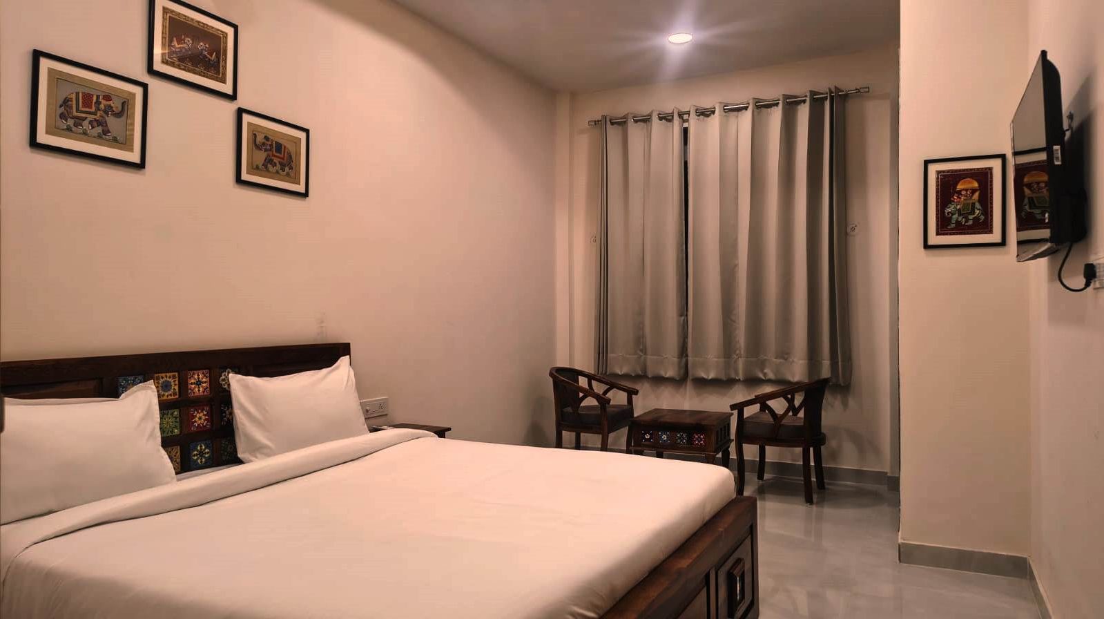 Deluxe Double Room, Garden View | Ruang kerja komputer riba, Wi-fi percuma 