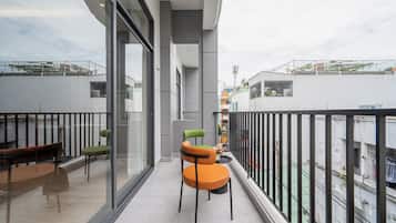 Estudio ejecutivo, vistas a la ciudad | Terraza o patio