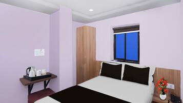 Desk, WiFi (free), bed sheets
