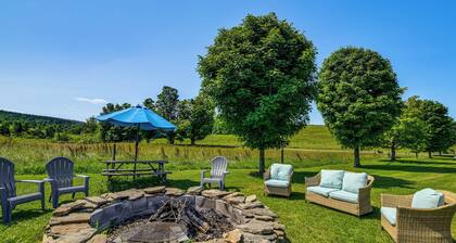 On-site Pond: Scenic Farm Stay in Chenango County