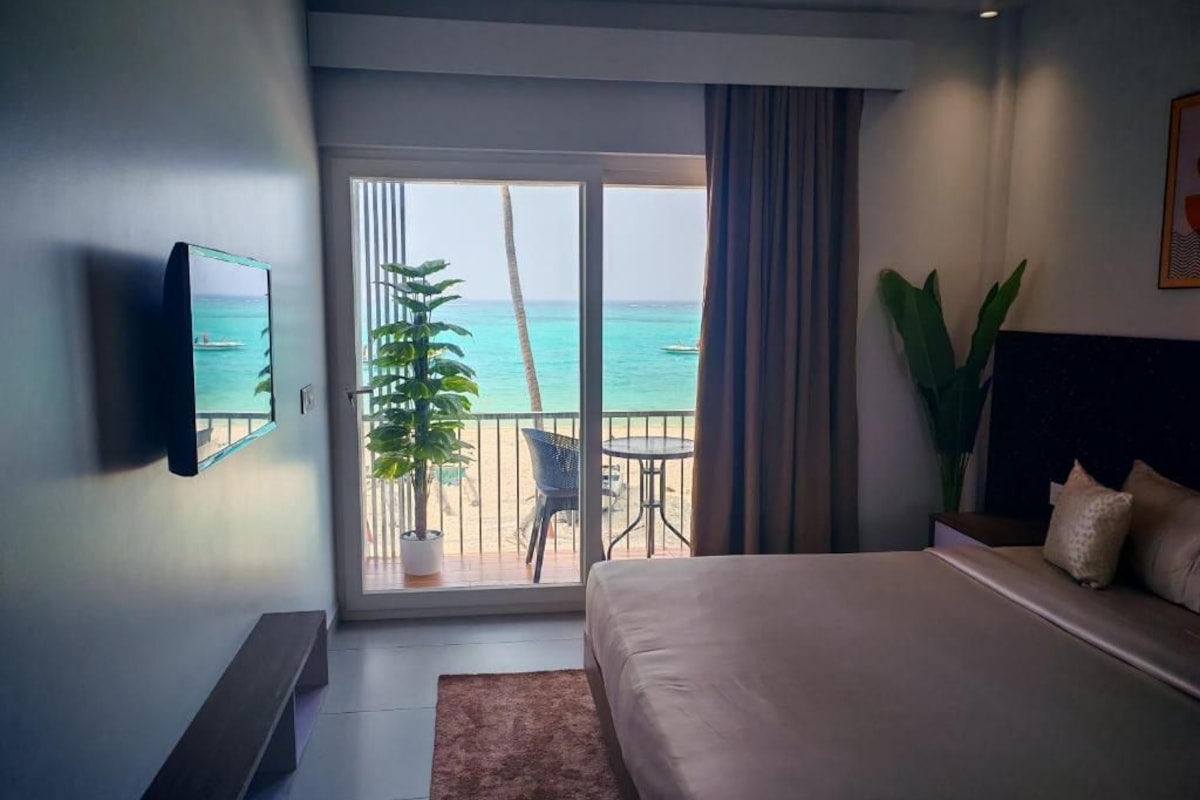 Habitación Deluxe, balcón, vista al mar | Wifi gratis 