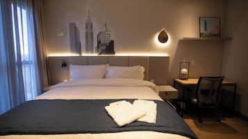 Wi-Fi de cortesia, roupa de cama