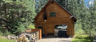 Charming cabin in the woods, 1/2 mile to the highway including modern amenities