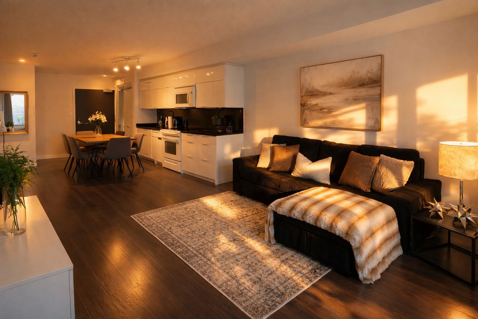Apartamento de lujo, vistas a la ciudad | Zona de estar