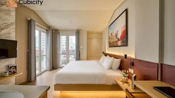 Deluxe-Doppelzimmer, Stadtblick | Gebäudedesign