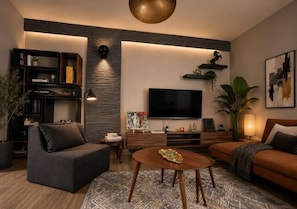Living area - Sea View Beachfront Apartment Balcony WiFi Durres Vista Mare Spiaggia (Durrës)