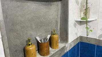Exclusive Studio | Bathroom | Shower, free toiletries, towels, soap