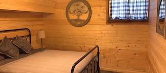 Cozy 2-bedroom cabin with full amenities in tranquil Pettigrew with central HVAC