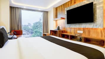Desk, iron/ironing board, WiFi (free), bed sheets