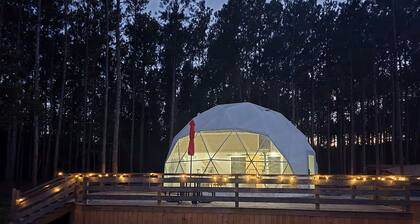 Secluded Geodesic Dome with Private Pond & Fire Pit Near Kountze, Texas