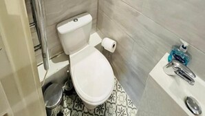 Monolocale Standard | Bagno | Doccia, asciugacapelli, asciugamani