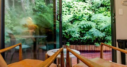 Luxury Studio Pod with Private Cedar Hot Tub & Deck in Wellington, New Zealand