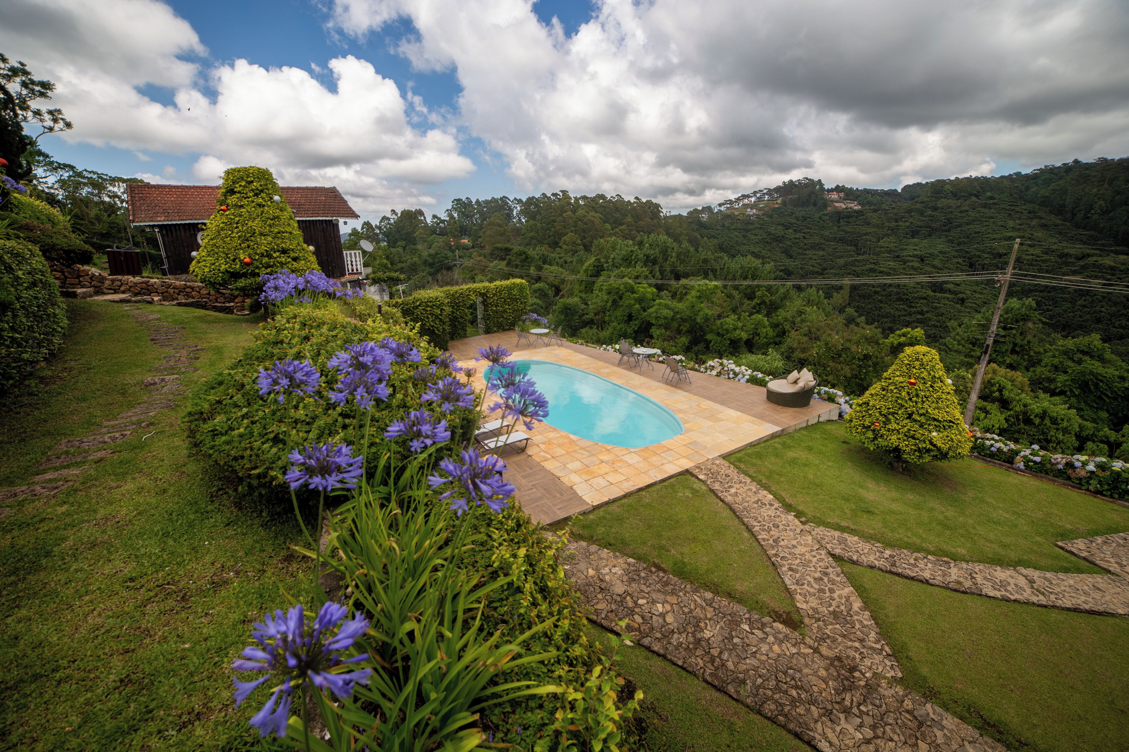 Chalé premium, vista para a montanha | Piscina | Piscina externa