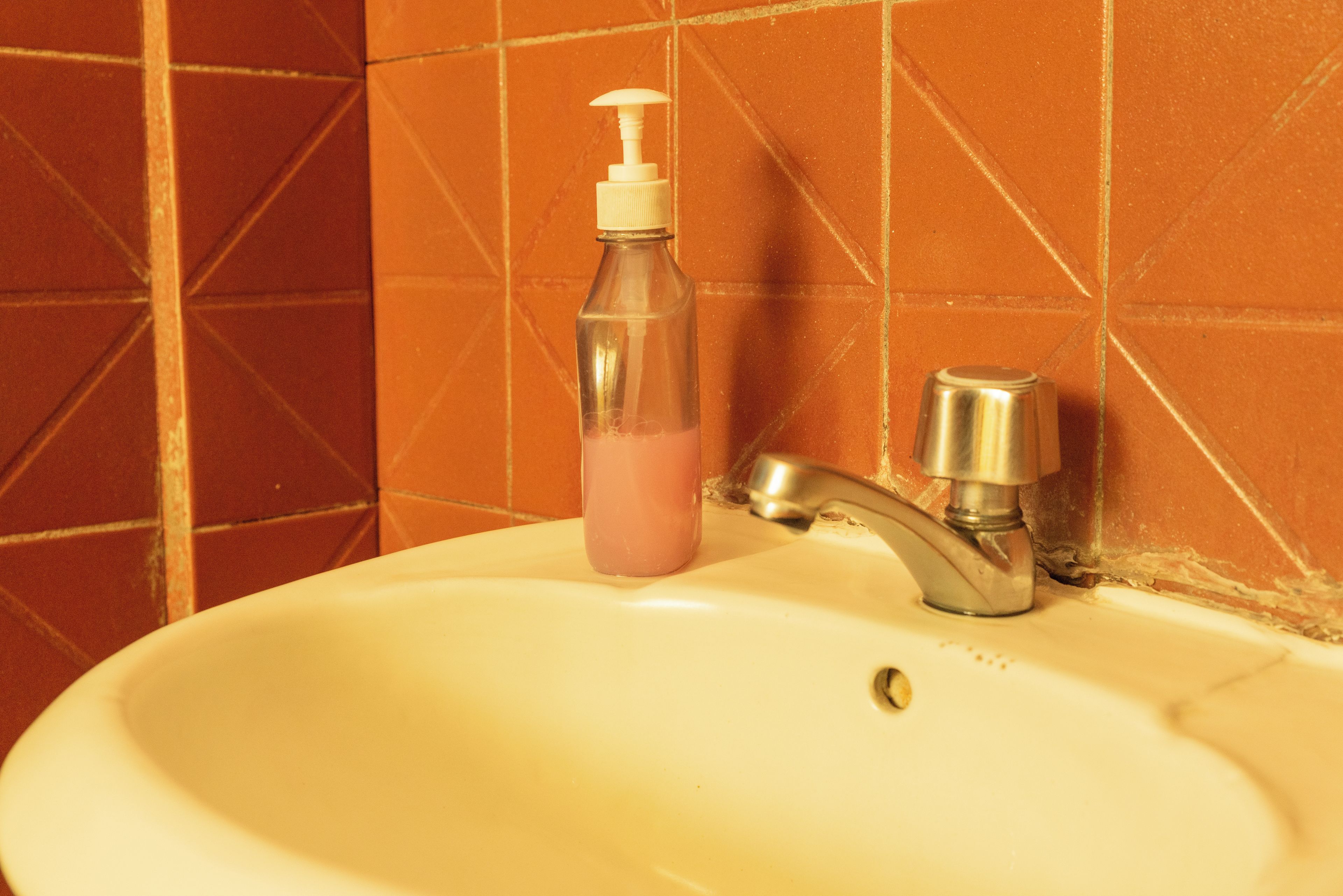 Familiekamer | Badkamer | Een douche, handdoeken, toiletpapier