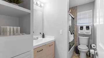 Hair dryer, towels