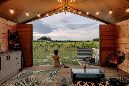 Beautiful Safari Tent on a Gorgeous Vineyard near Hastings, North Island