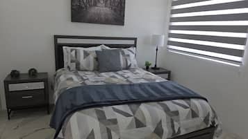 Ferros/tábuas de passar roupa, acesso à internet, roupa de cama