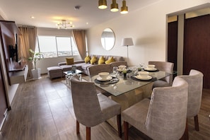 Unclassified image, 4 of 22, button - Luxurious 3-Bedroom Apartment with King Bed, Grill, and Garage (Barranco)