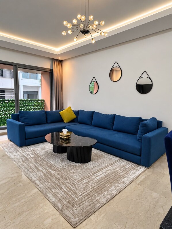 Living area - Vrbo Property (Dar-el-Beida)