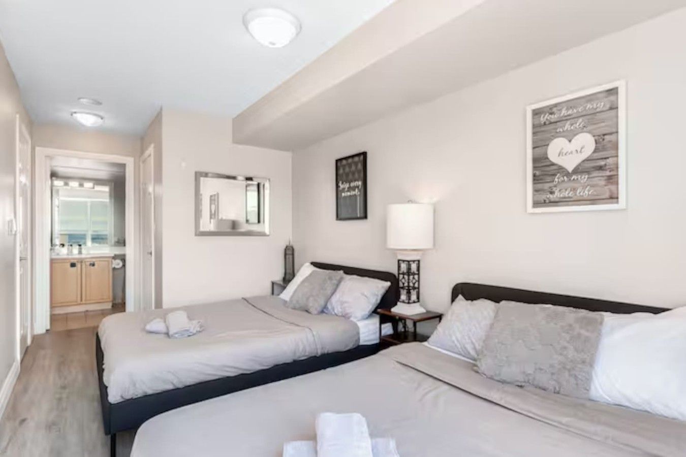 Desk, iron/ironing board, travel crib, WiFi