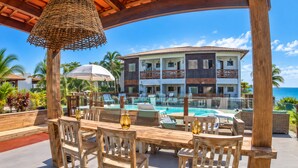 Outdoor dining - La Ferrugem Suites - 100m da Praia - Ferrugem/sc (Garopaba)