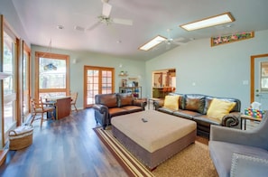 Living area - Rewind, relax, repeat—beneath the pines. (Pine)