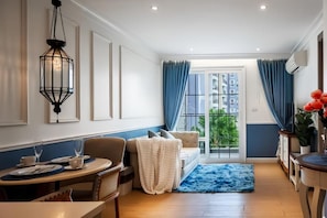 Apartemen, 1 kamar tidur, balkon, pemandangan kota | Area keluarga