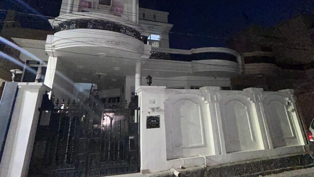 A multi-story building with a prominent entrance and a balcony. - Room-charming B&B Room With Private Faci (Jammu)