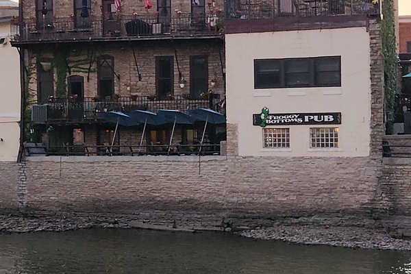 Enjoy stunning views of the river from the riverwalk area.