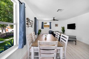Dining - Private Patio + BBQ • Near Vanderbilt Beach + Lake Access | Surfside Cottage (Naples)