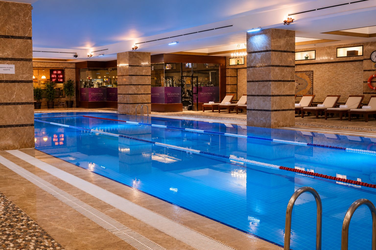 2 indoor pools