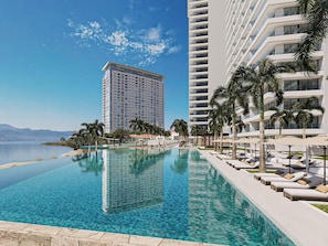 Pool - Brand-New Luxury 2 BR with Stunning Marina Views in Marina Towers! (Puerto Vallarta)