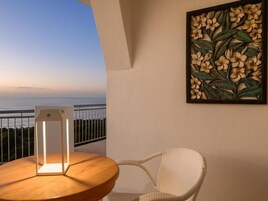 Luxury Double Room, Patio, Sea View | Outdoor dining