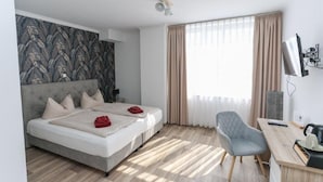 Kamar Double Comfort, pemandangan kota | Brankas, tirai kedap cahaya, kedap suara, dan Wi-Fi gratis