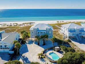 Exterior - West of Eden - West Side; Gulf Front, 6BR, Heated Pool and Spa, Sleeps 18 (Pensacola)