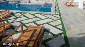 Pool - 7-bedroom Beach Front house in Play Miramar with AC (Miramar)