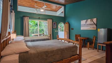 Quadruple Room, Pool View | In-room safe, iron/ironing board (on request), WiFi (free)