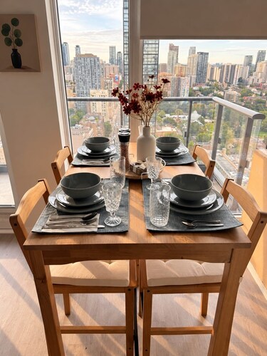 Modern Downtown Toronto Studio with Balcony & Stunning City Views.