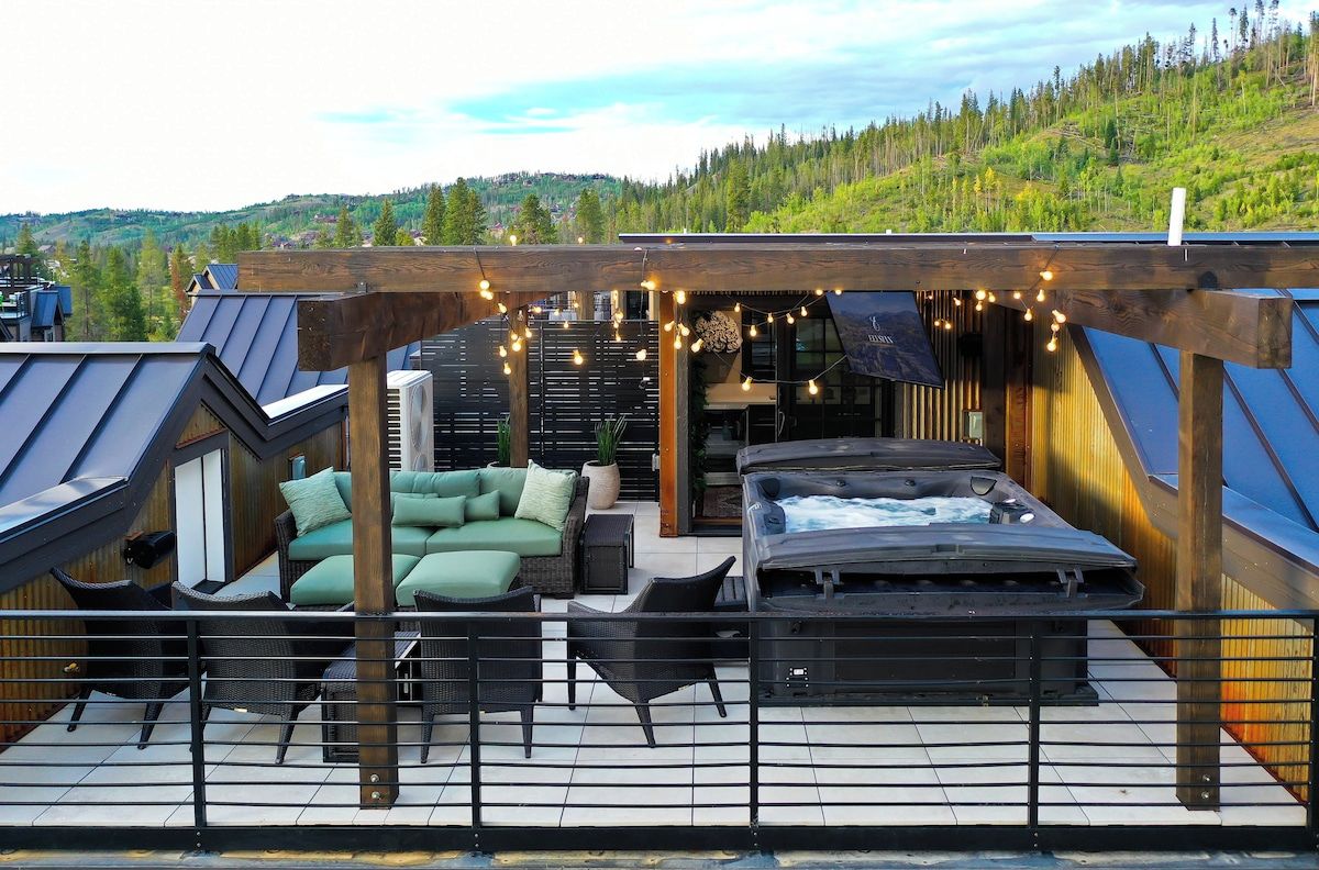 Enjoy the stunning rooftop deck
