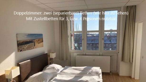 Blick von der Unterkunft