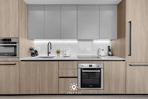 Kitchen  - Bay View & Skyline Oasis | Sunset Corner Retreat (Miami Beach)